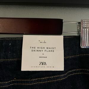 ZARA High-Waist Skinny Flare Jeans – Jack Blue | Size 12 | NWT